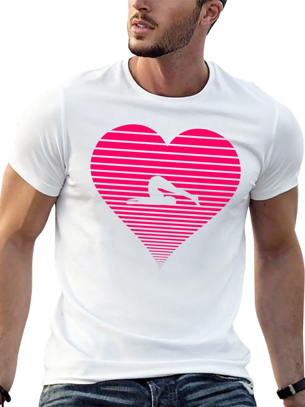 Yoga Heartbeat T-Shirt - Black