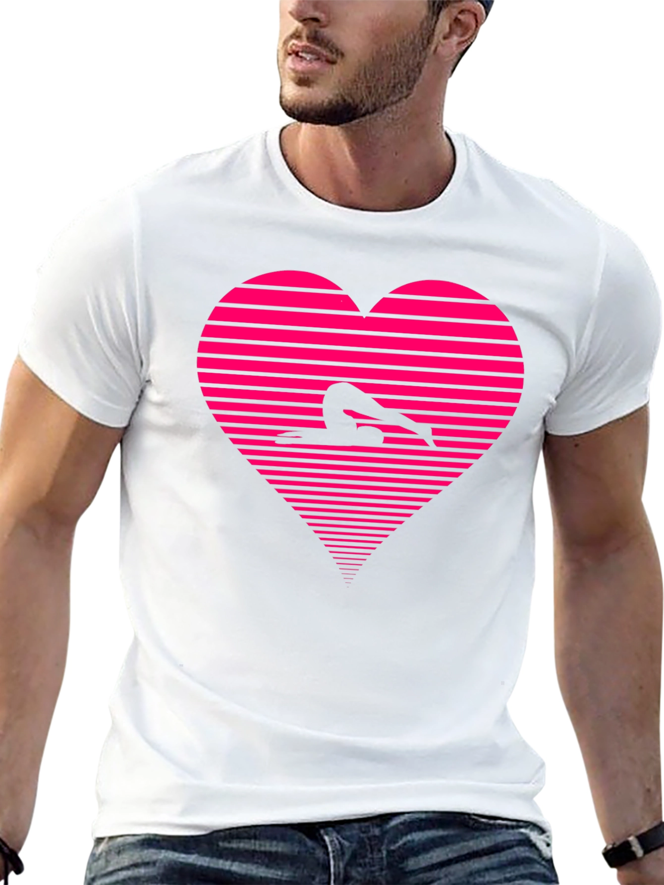 Yoga Heartbeat T-Shirt - Black