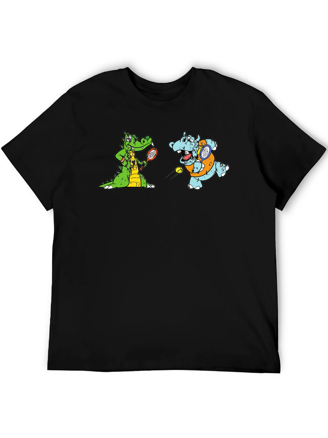 Cartoon Animal Tennis T-Shirt