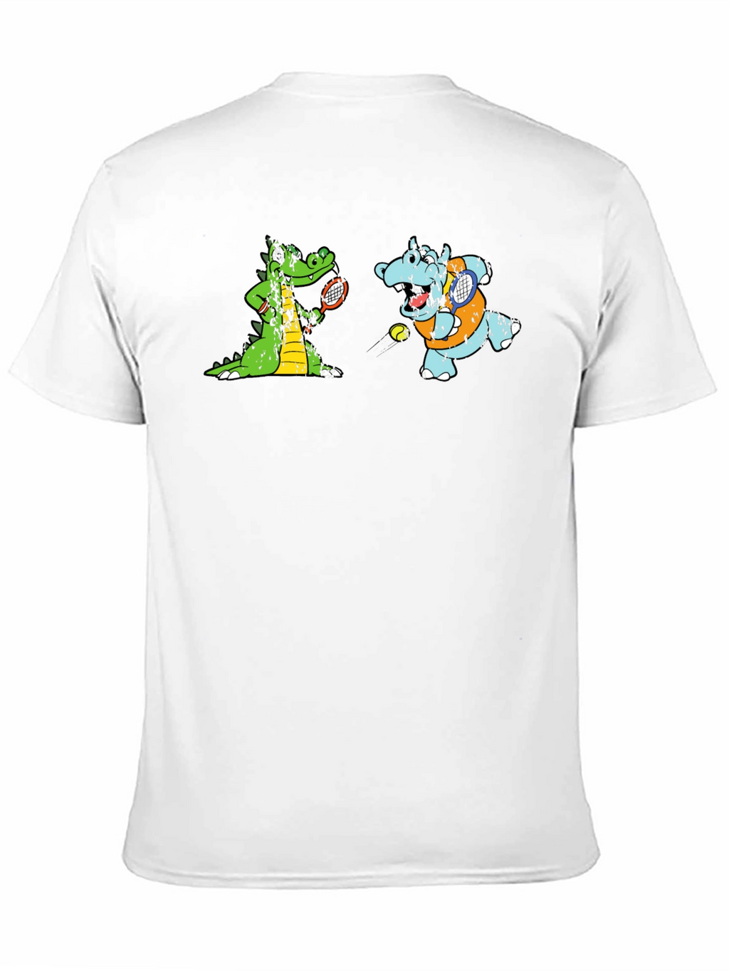 Cartoon Animal Tennis T-Shirt