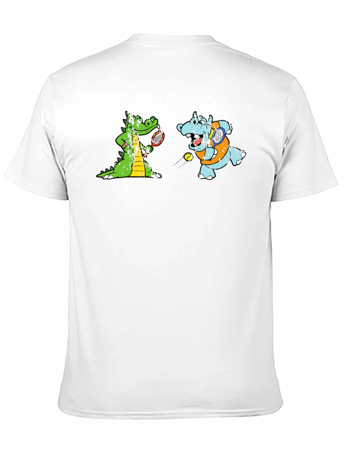 Cartoon Animal Tennis T-Shirt