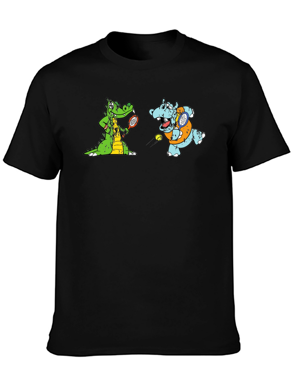 Cartoon Animal Tennis T-Shirt