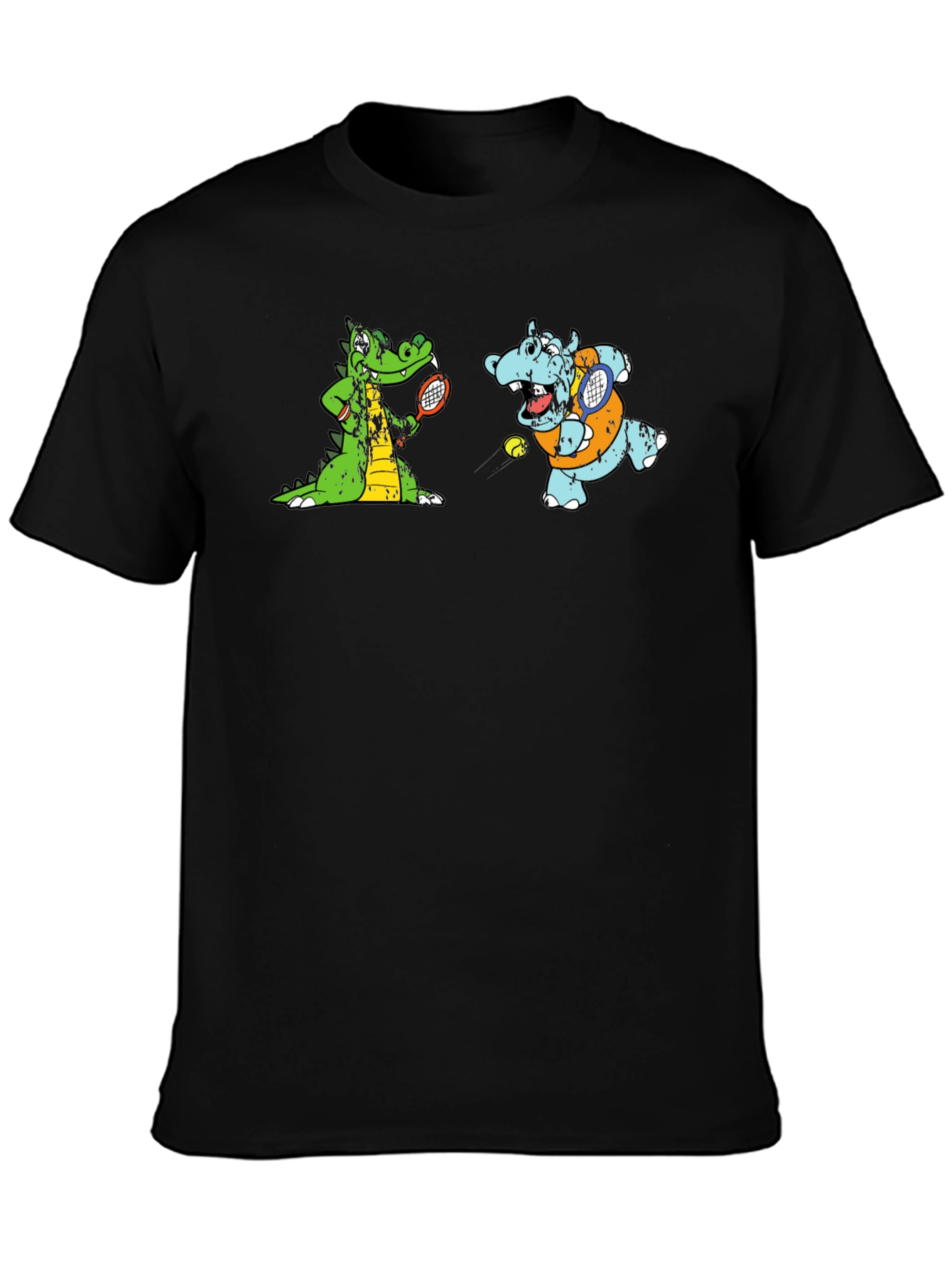 Cartoon Animal Tennis T-Shirt