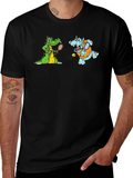 Cartoon Animal Tennis T-Shirt
