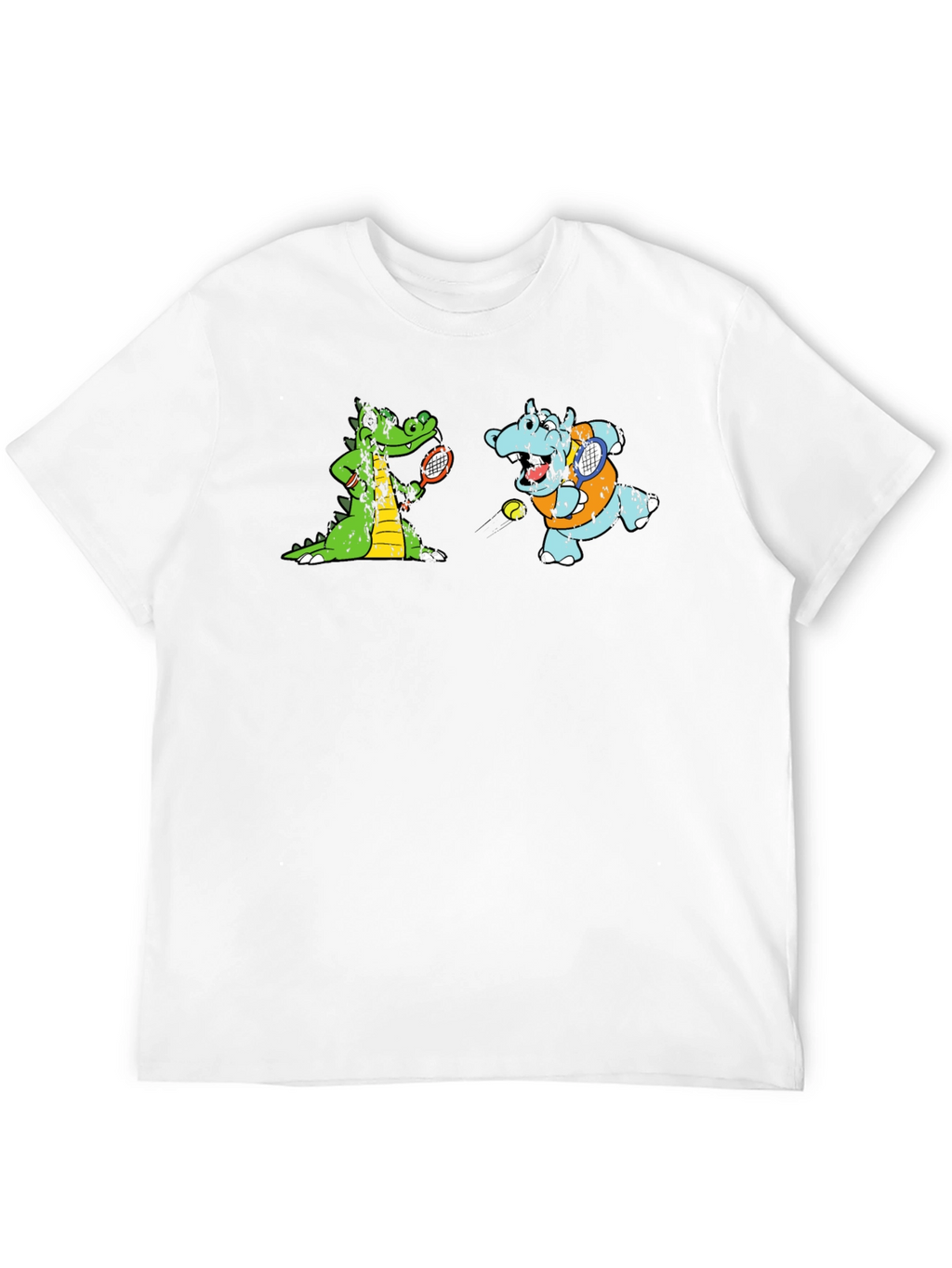 Cartoon Animal Tennis T-Shirt