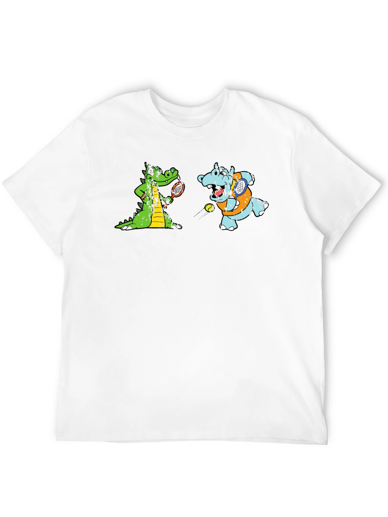 Cartoon Animal Tennis T-Shirt