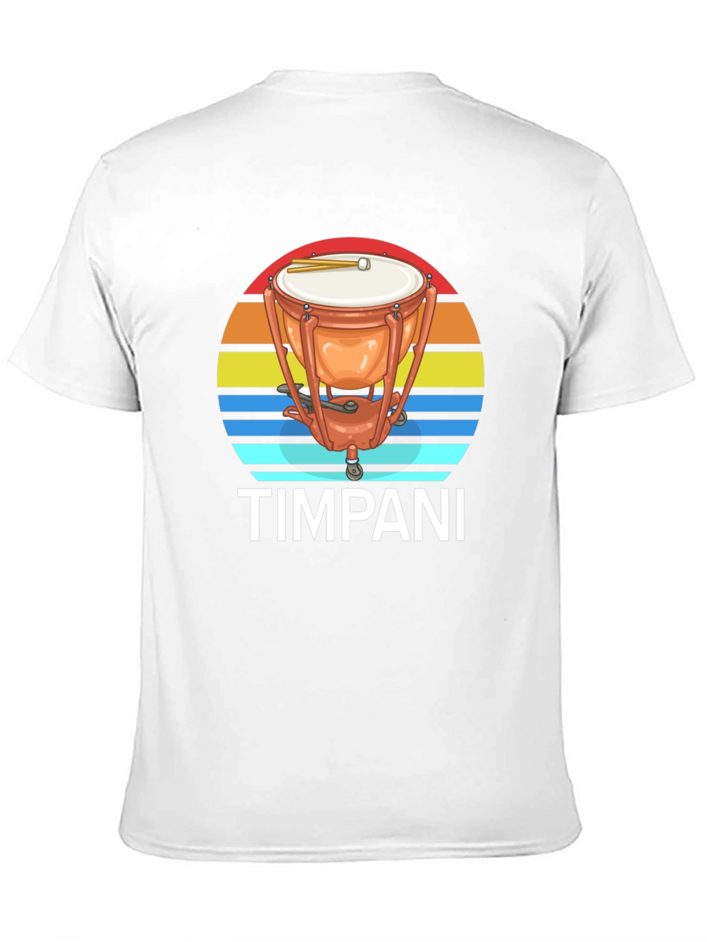 Timpani Drum Sunset Graphic Tee - Percussion Music Shirt