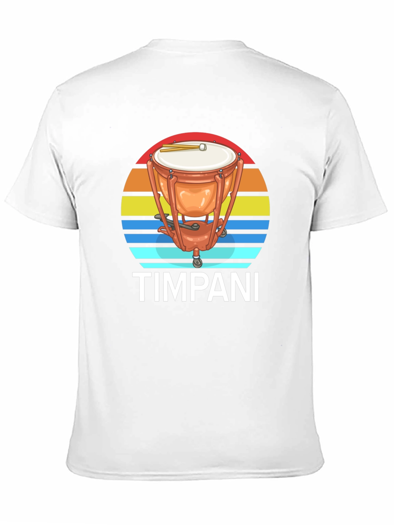 Timpani Drum Sunset Graphic Tee - Percussion Music Shirt