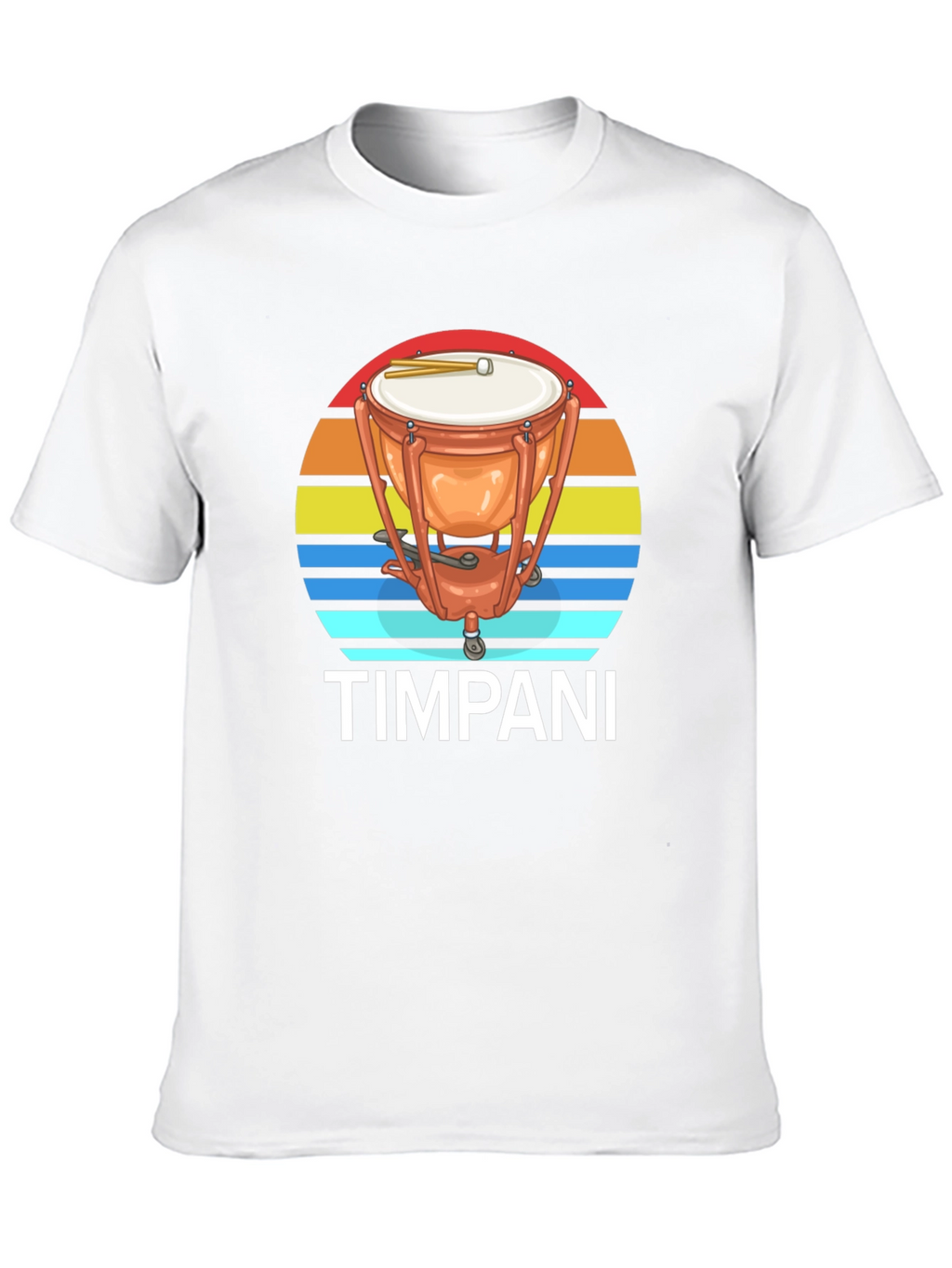 Timpani Drum Sunset Graphic Tee - Percussion Music Shirt