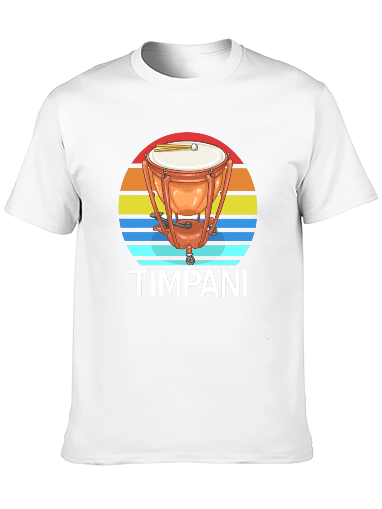 Timpani Drum Sunset Graphic Tee - Percussion Music Shirt