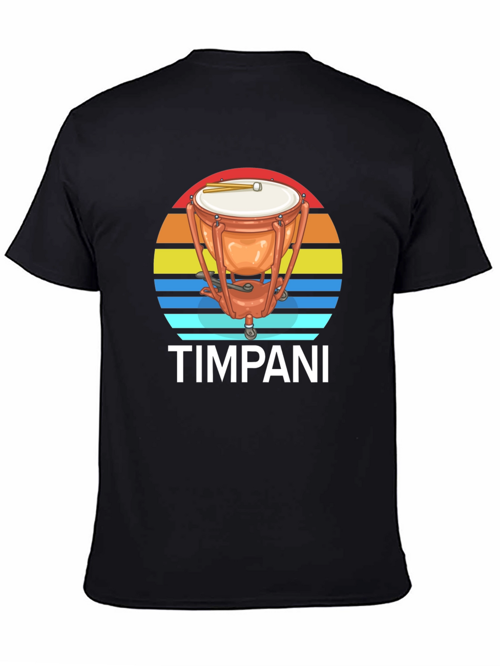 Timpani Drum Sunset Graphic Tee - Percussion Music Shirt