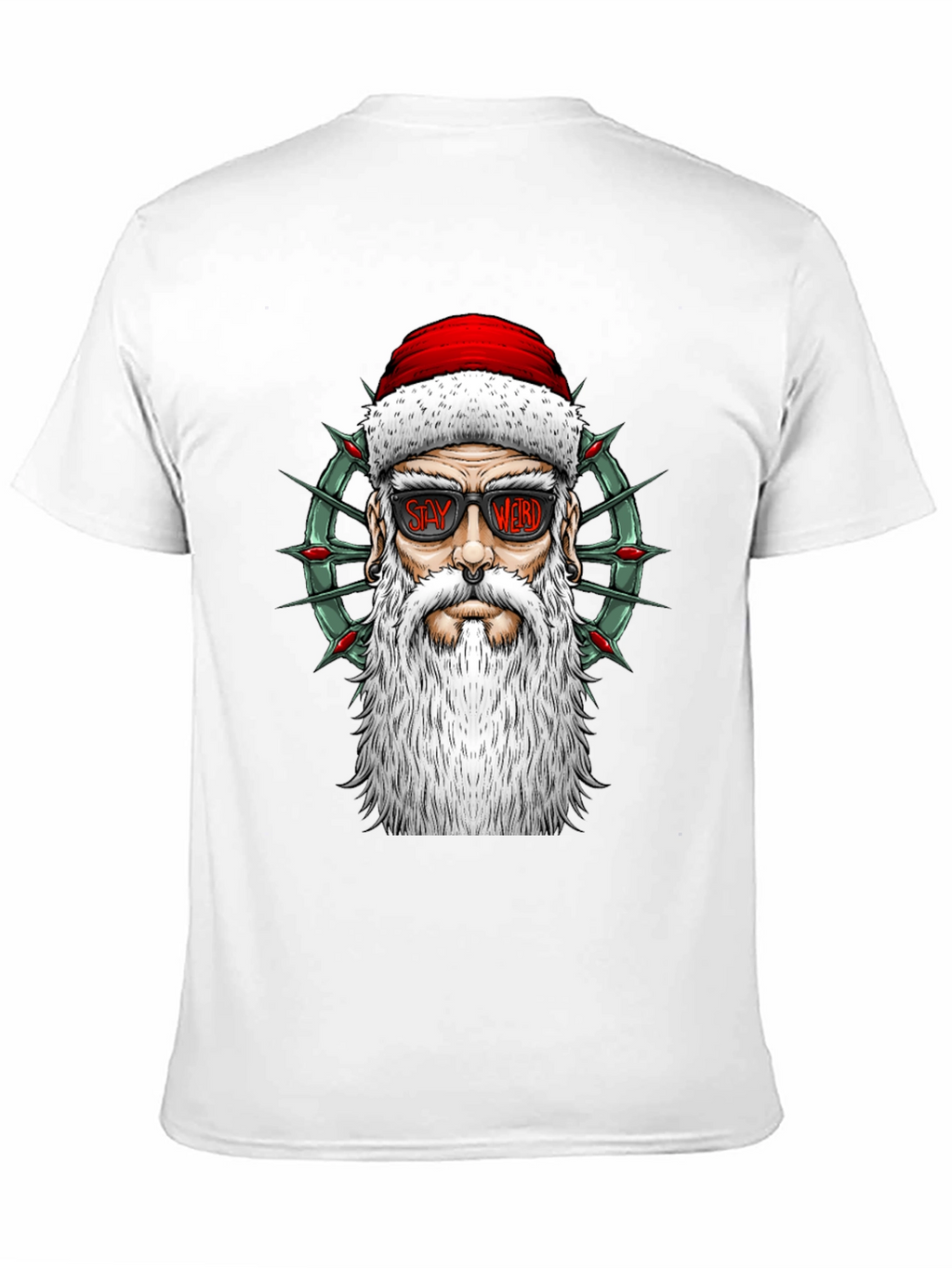 Stay Weird Santa Tee - Holiday Humor T-Shirt