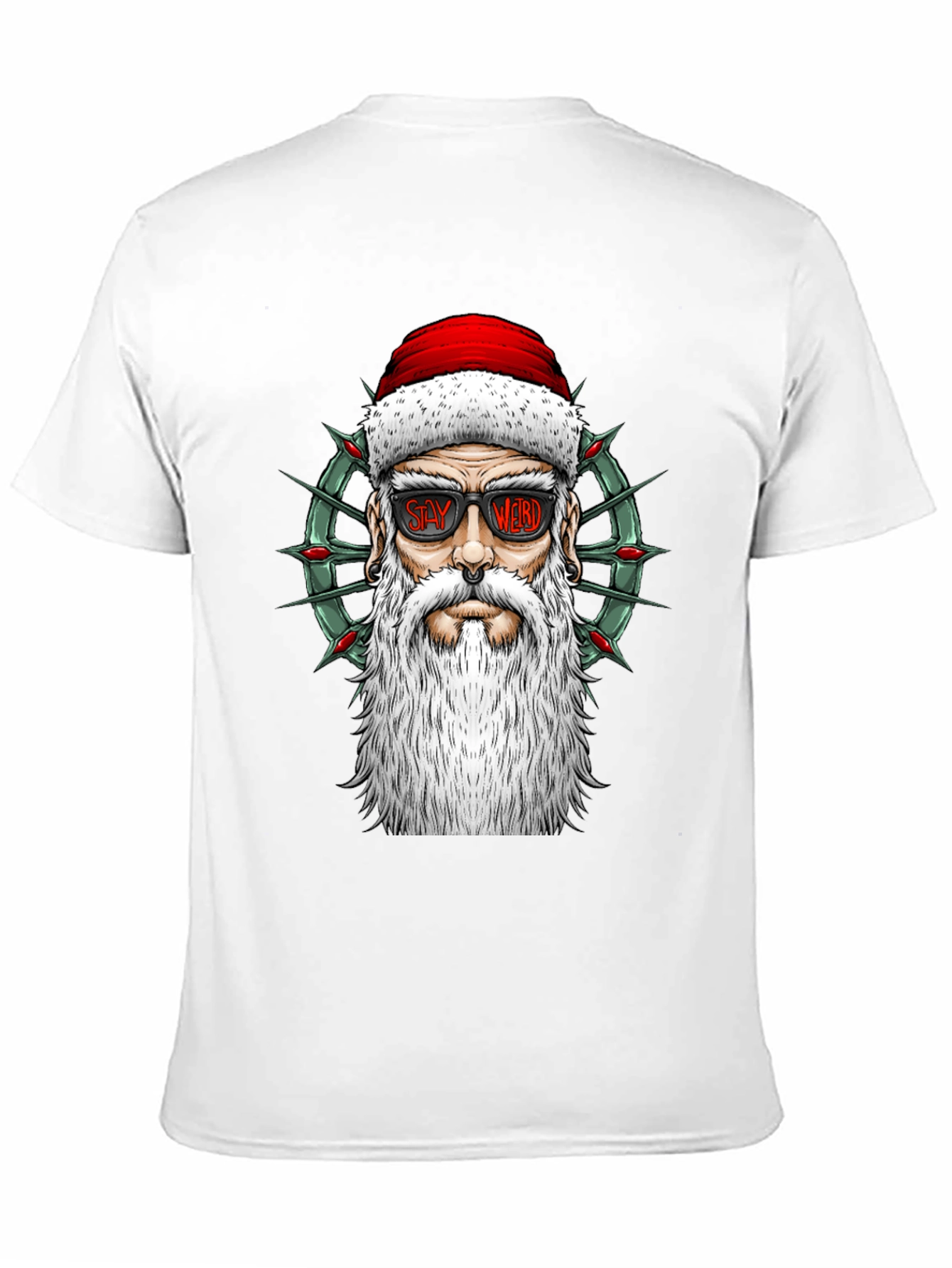 Stay Weird Santa Tee - Holiday Humor T-Shirt