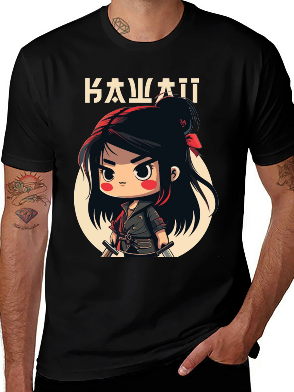 Kawaii Manga Warrior T-Shirt