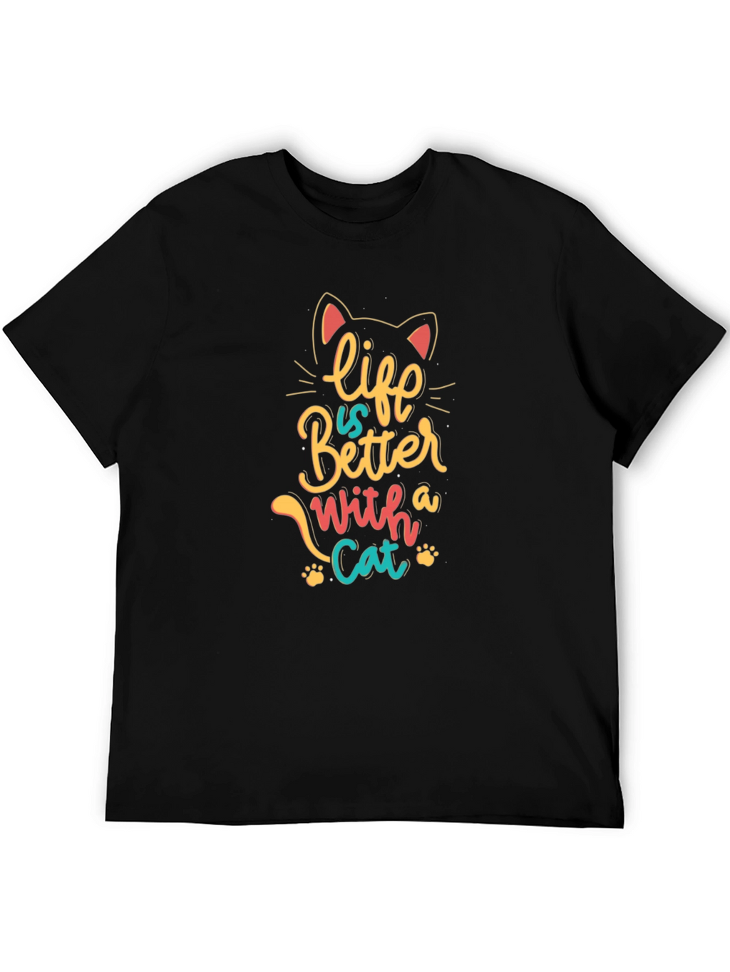 Life is Better with a Cat Graphic Tee