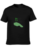 Eco-Friendly Save the Earth Graphic Tee - Black