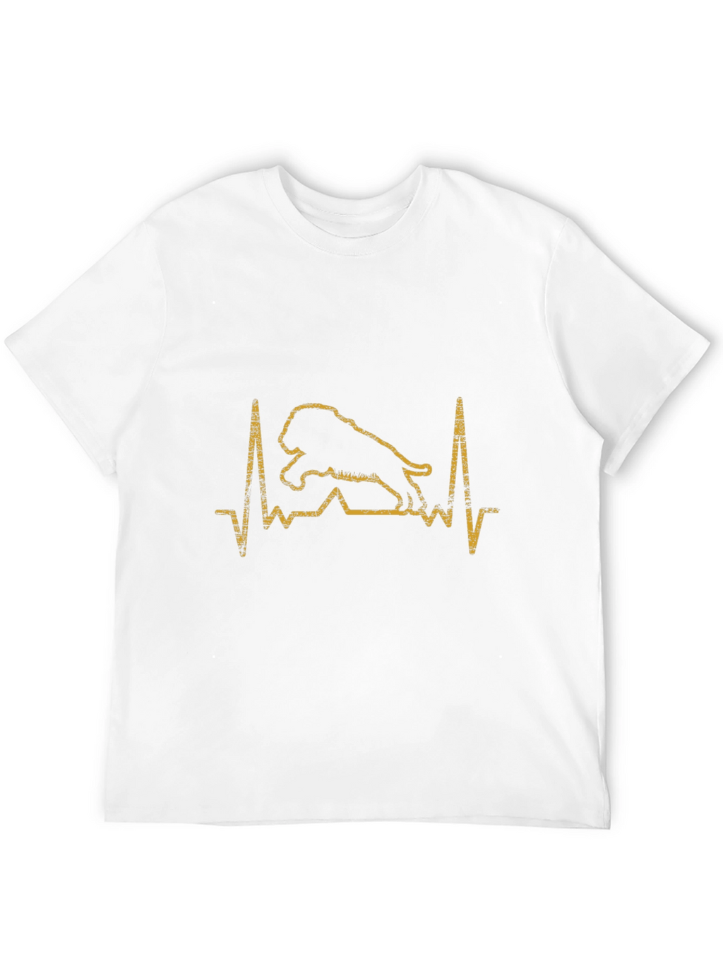 Lion Heartbeat T-Shirt - Black