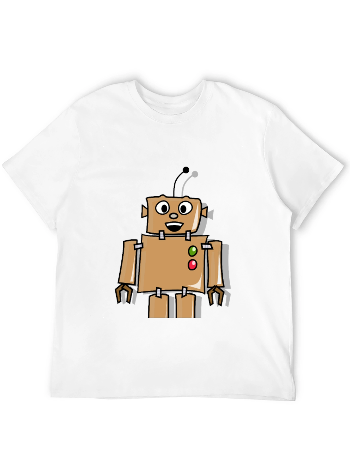 Retro Robot Graphic Tee - Black