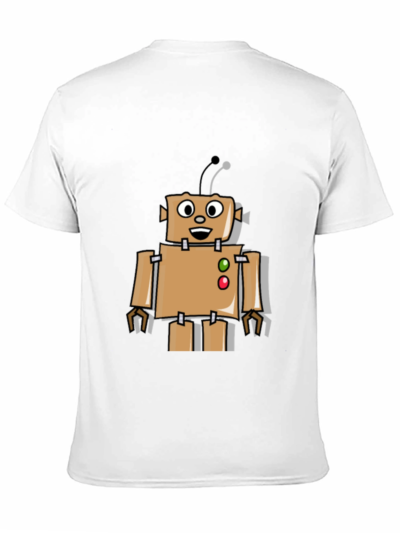Retro Robot Graphic Tee - Black