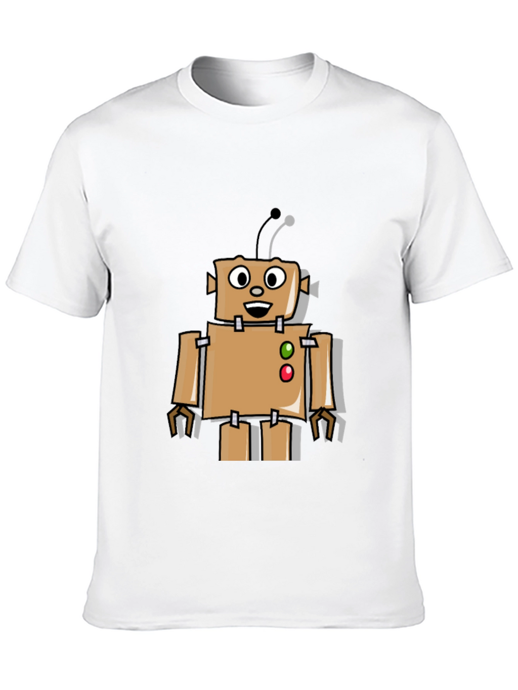 Retro Robot Graphic Tee - Black