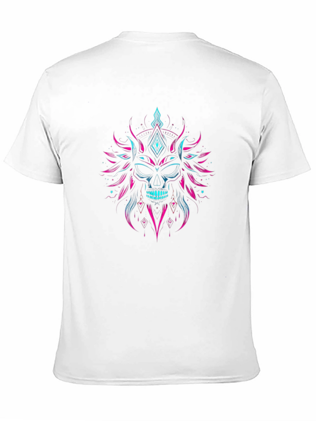 Skull Graphic Tee - Neon Punk Style