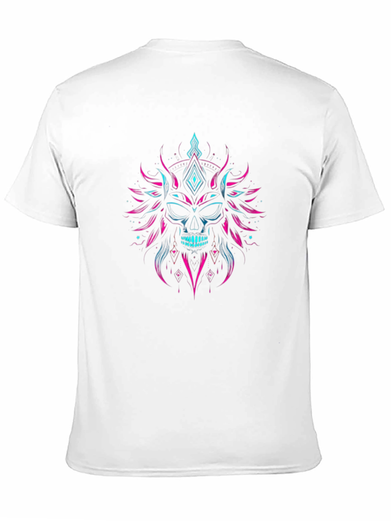 Skull Graphic Tee - Neon Punk Style