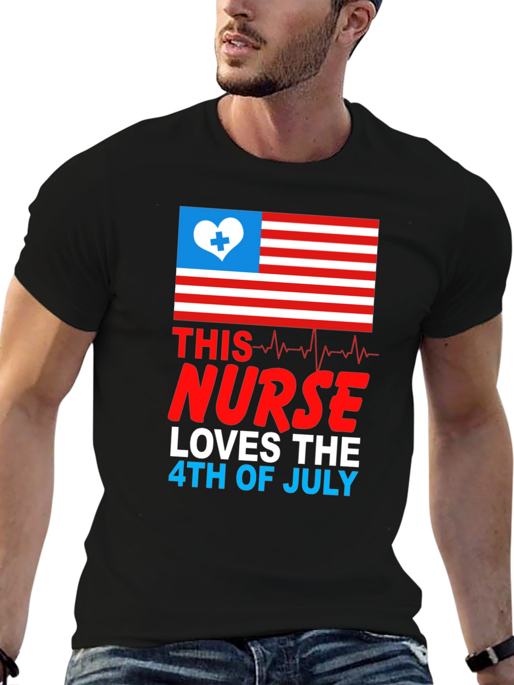 Nurse 4th of July Patriotic T-Shirt