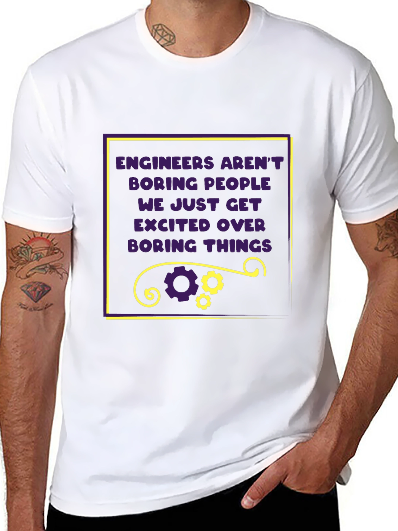 Engineer Humor T-Shirt - Excited Over Boring Things