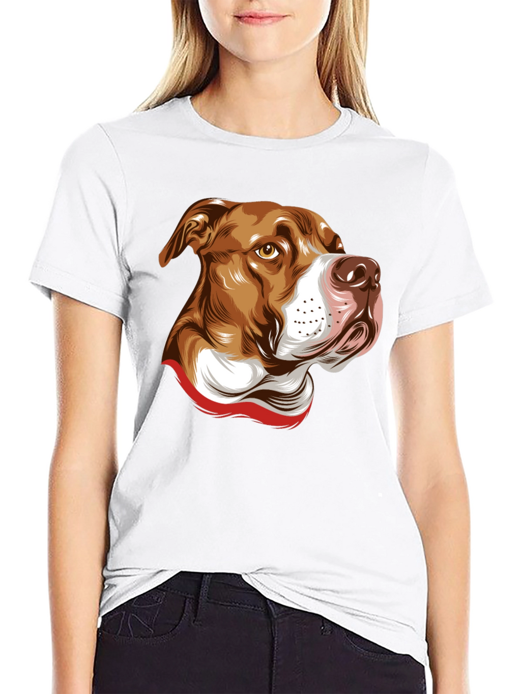 Pit Bull Graphic Tee - Black Cotton Blend