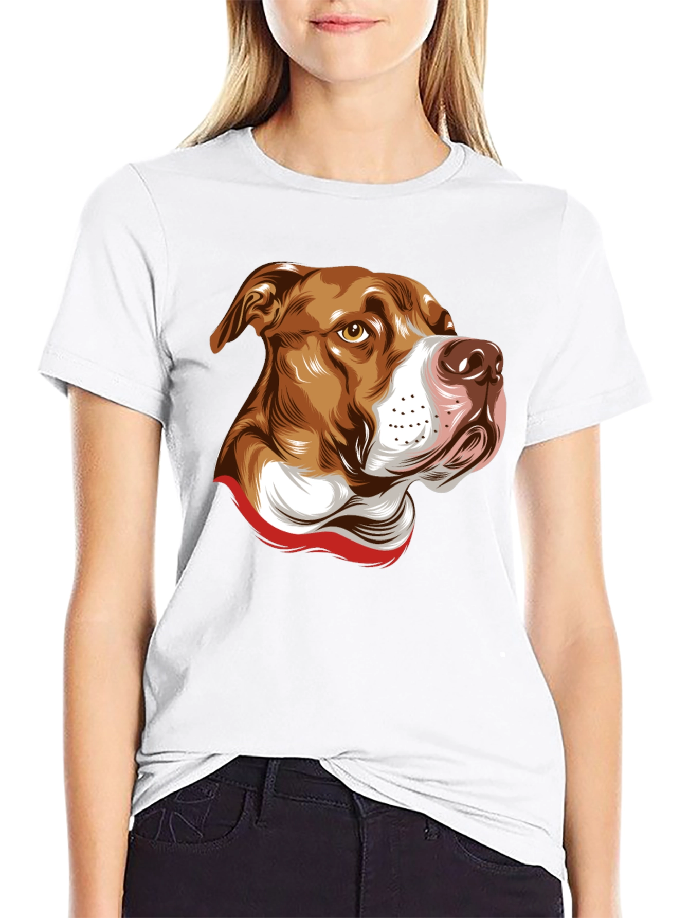 Pit Bull Graphic Tee - Black Cotton Blend