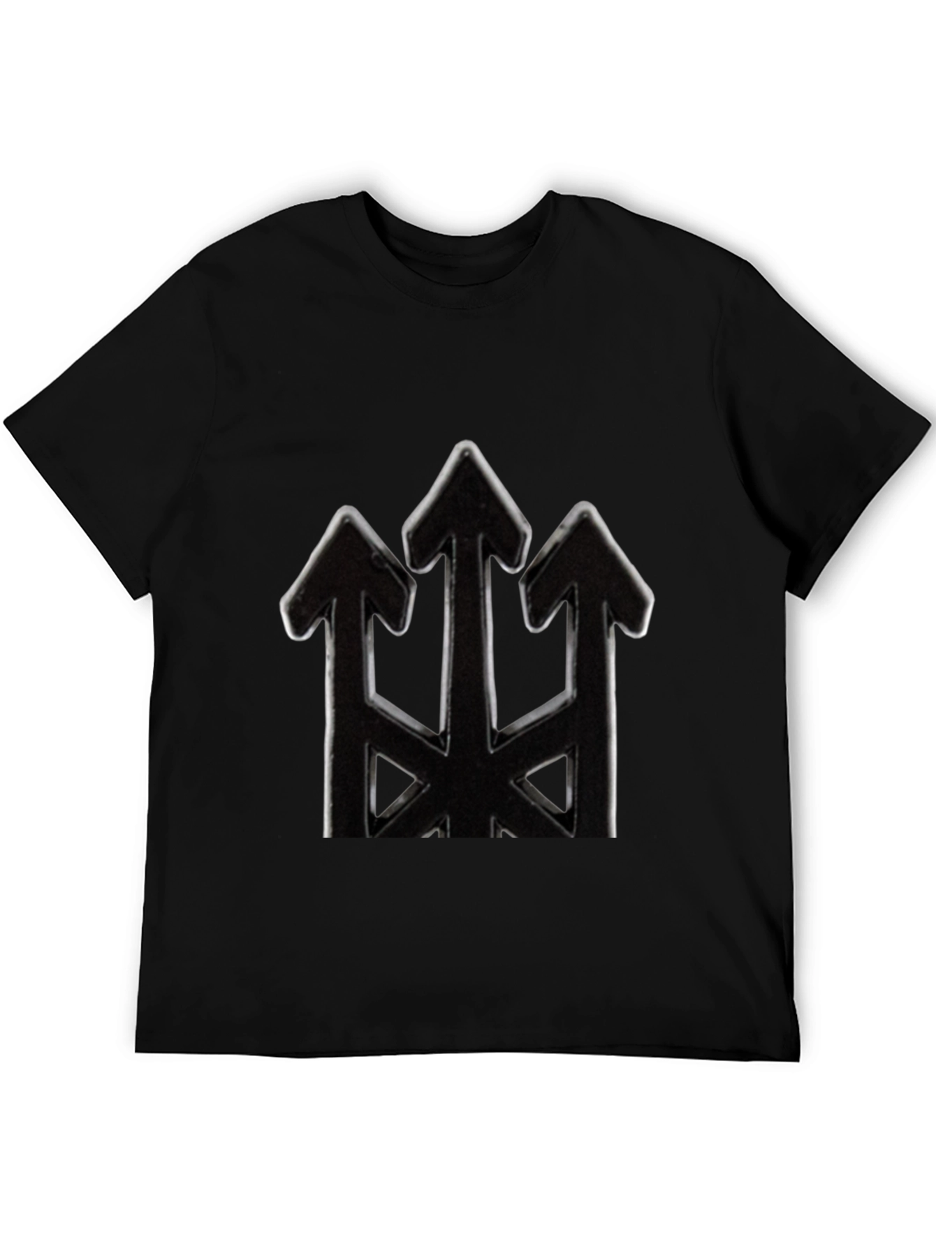 Mens Black Arrow Trident Graphic Tee