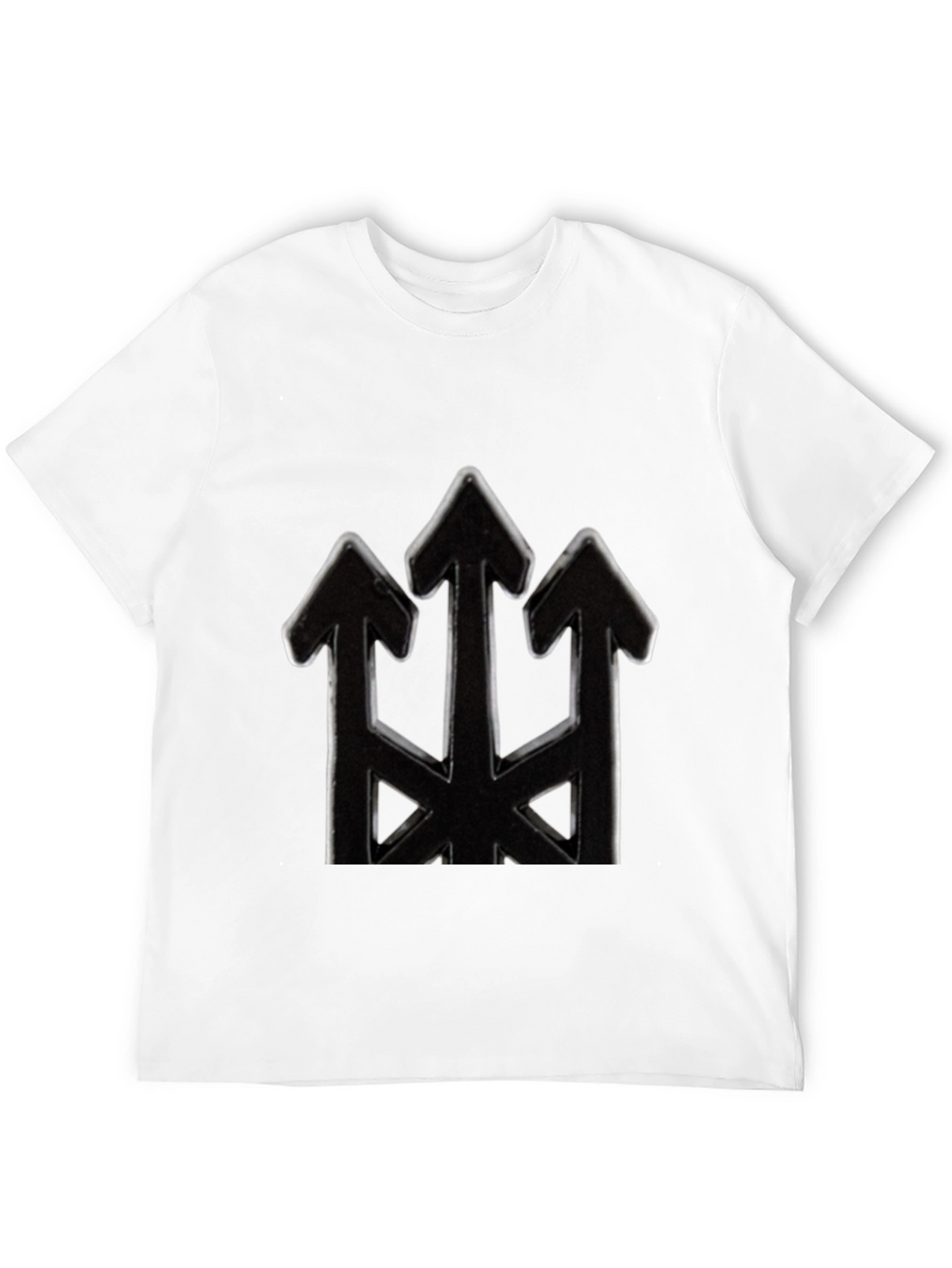 Mens Black Arrow Trident Graphic Tee