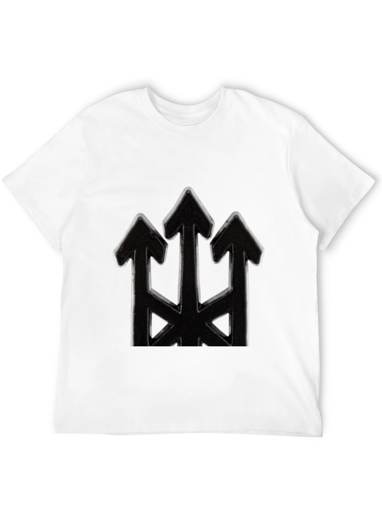 Mens Black Arrow Trident Graphic Tee