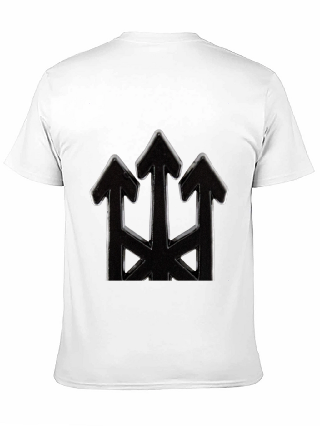 Mens Black Arrow Trident Graphic Tee
