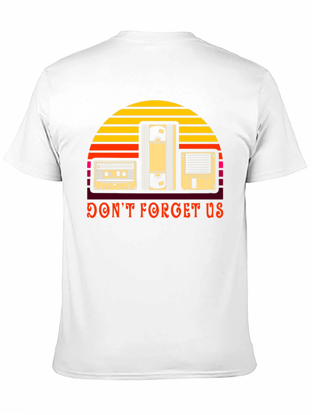 Retro Media Graphic T-Shirt - Dont Forget Us