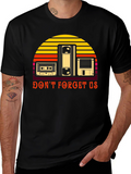 Retro Media Graphic T-Shirt - Dont Forget Us