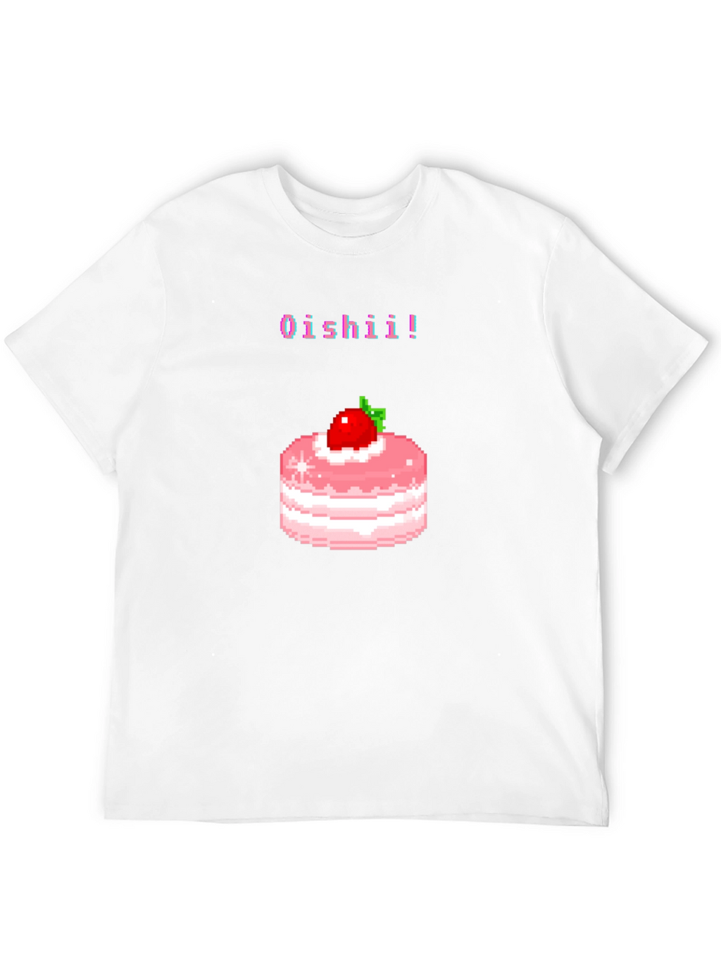 Pixel Art Cake Graphic Tee - Oishii! T-Shirt