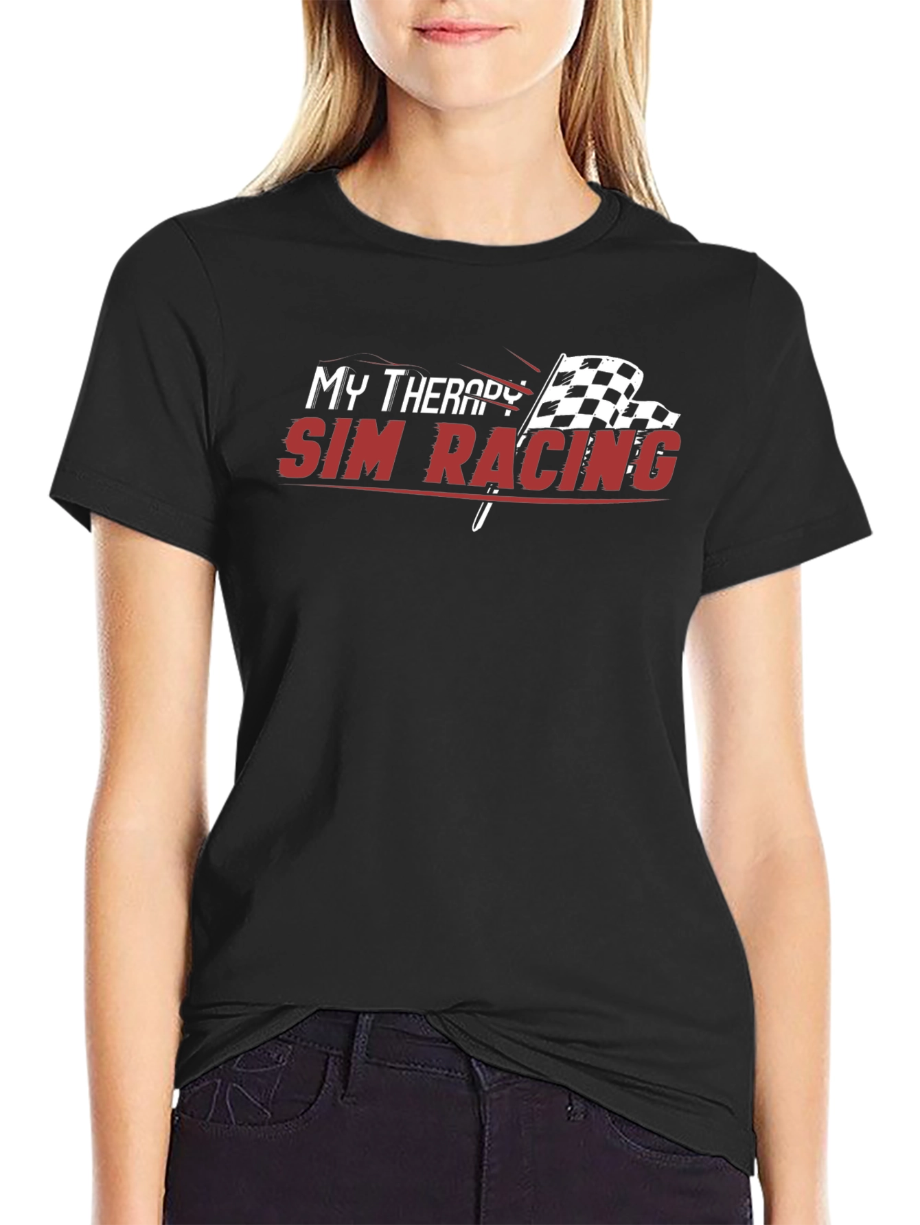 My Therapy Sim Racing T-Shirt Black Tee