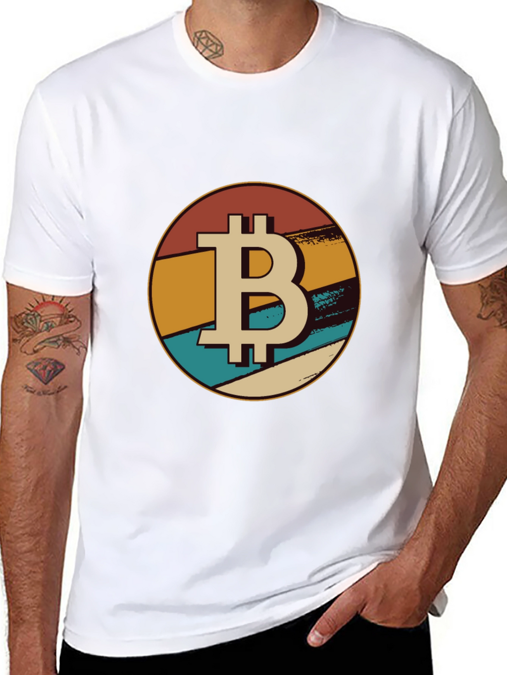 Bitcoin Retro T-Shirt - Crypto Currency Tee