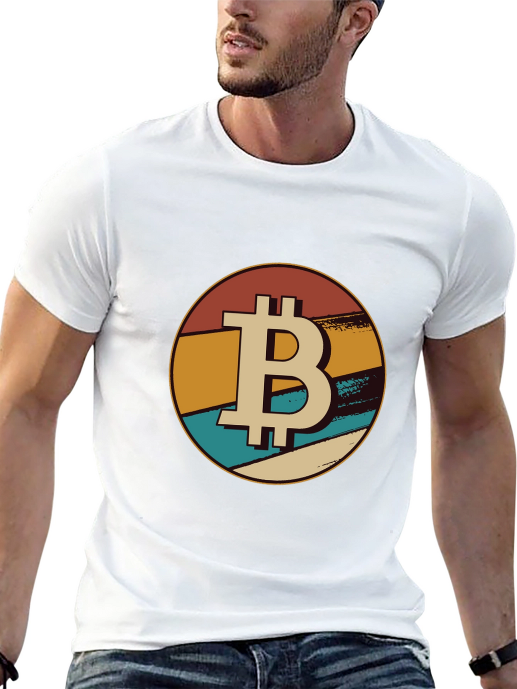 Bitcoin Retro T-Shirt - Crypto Currency Tee