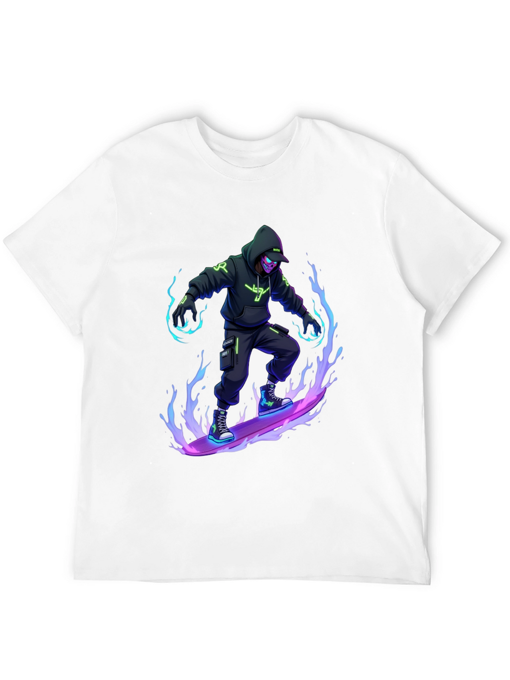 Cyberpunk Rider Black T-Shirt