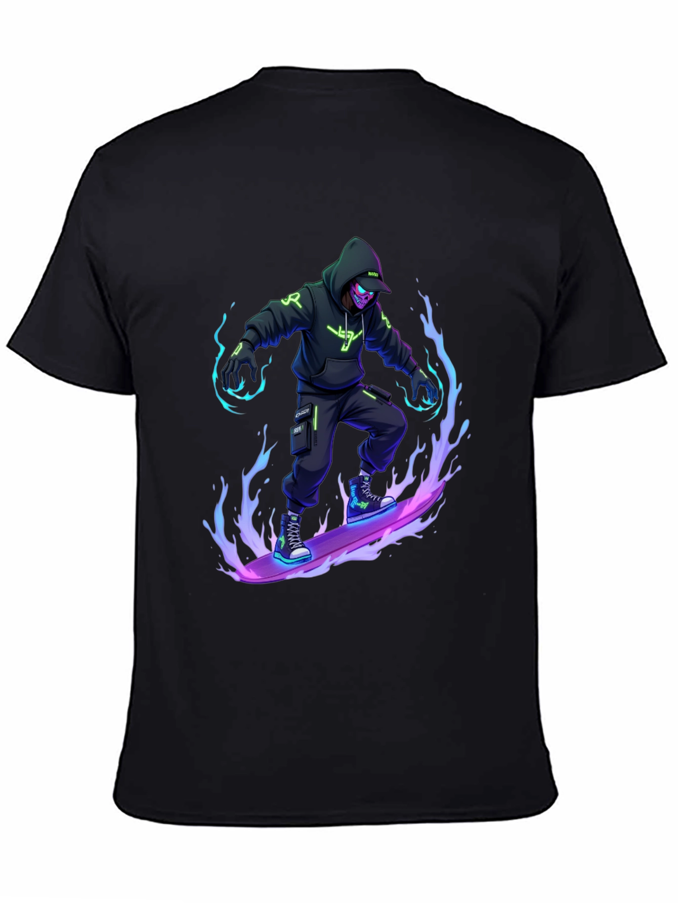 Cyberpunk Rider Black T-Shirt