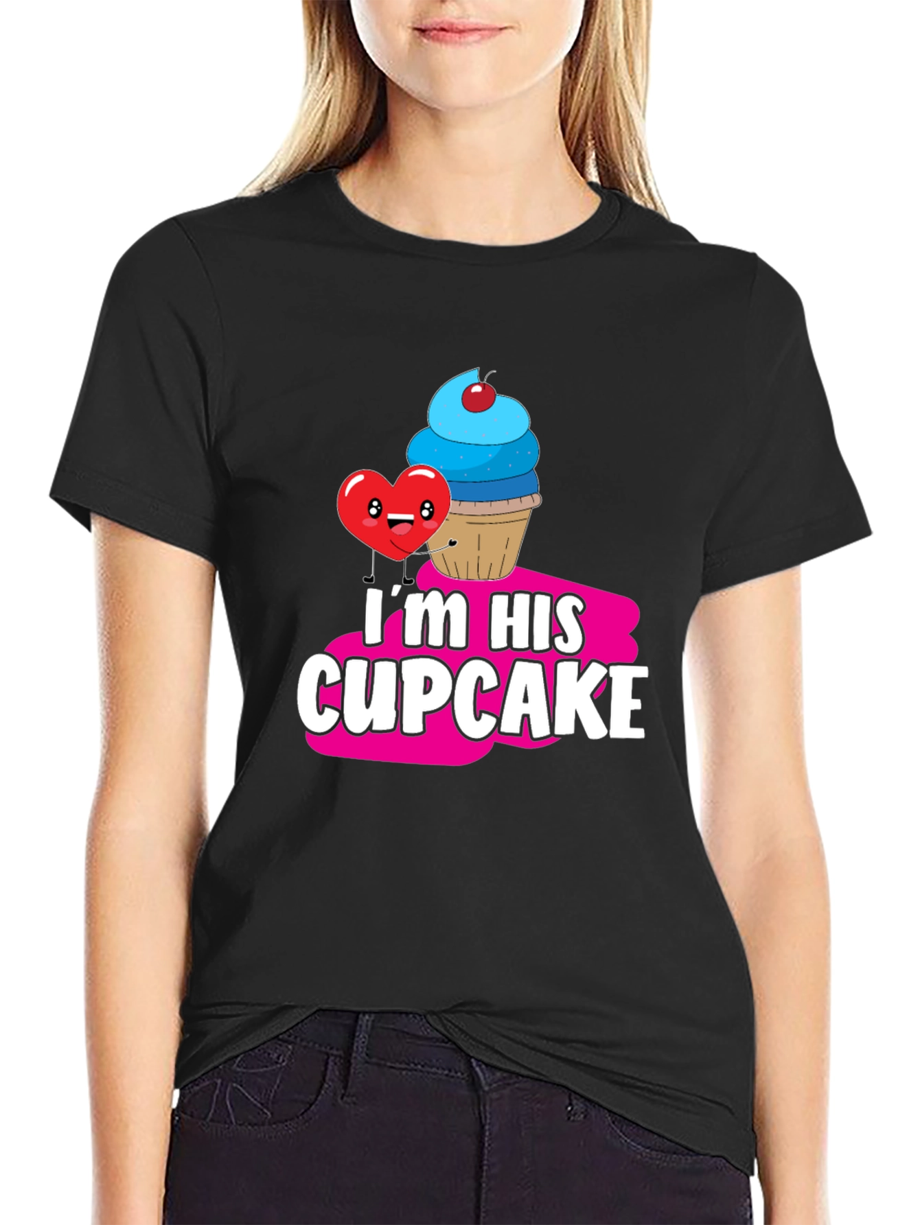 Im His Cupcake Graphic T-Shirt