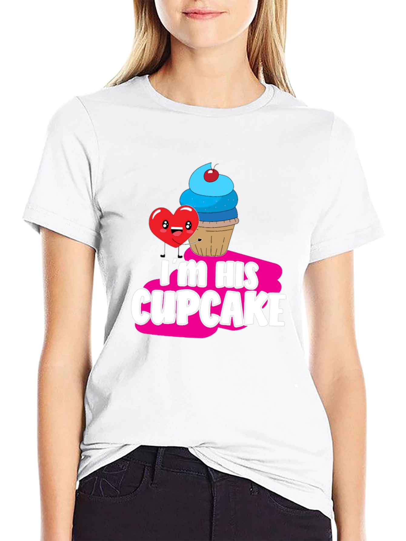 Im His Cupcake Graphic T-Shirt
