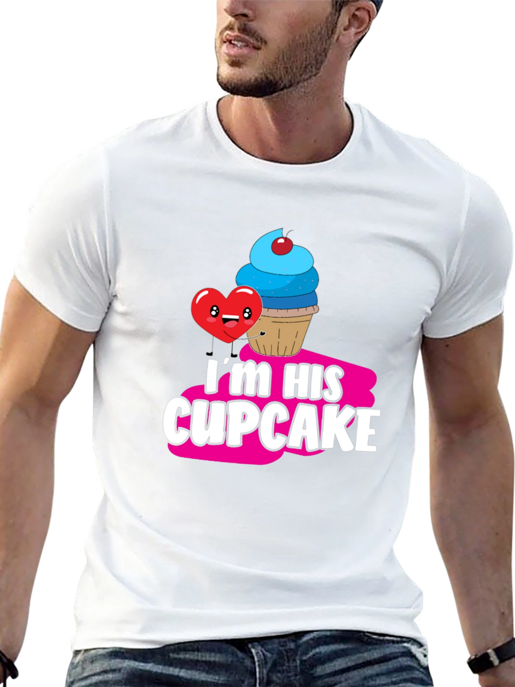 Im His Cupcake Graphic T-Shirt
