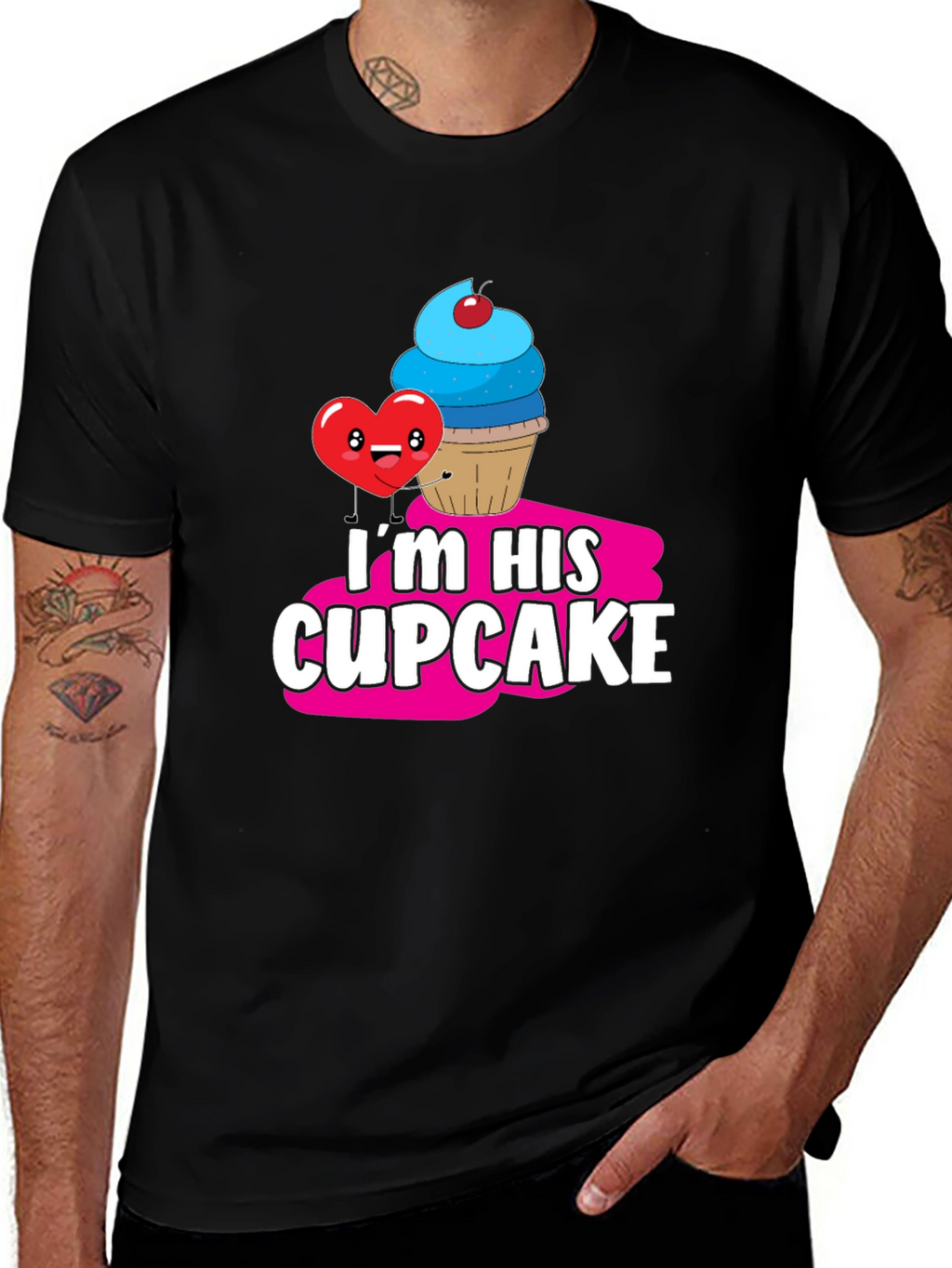 Im His Cupcake Graphic T-Shirt