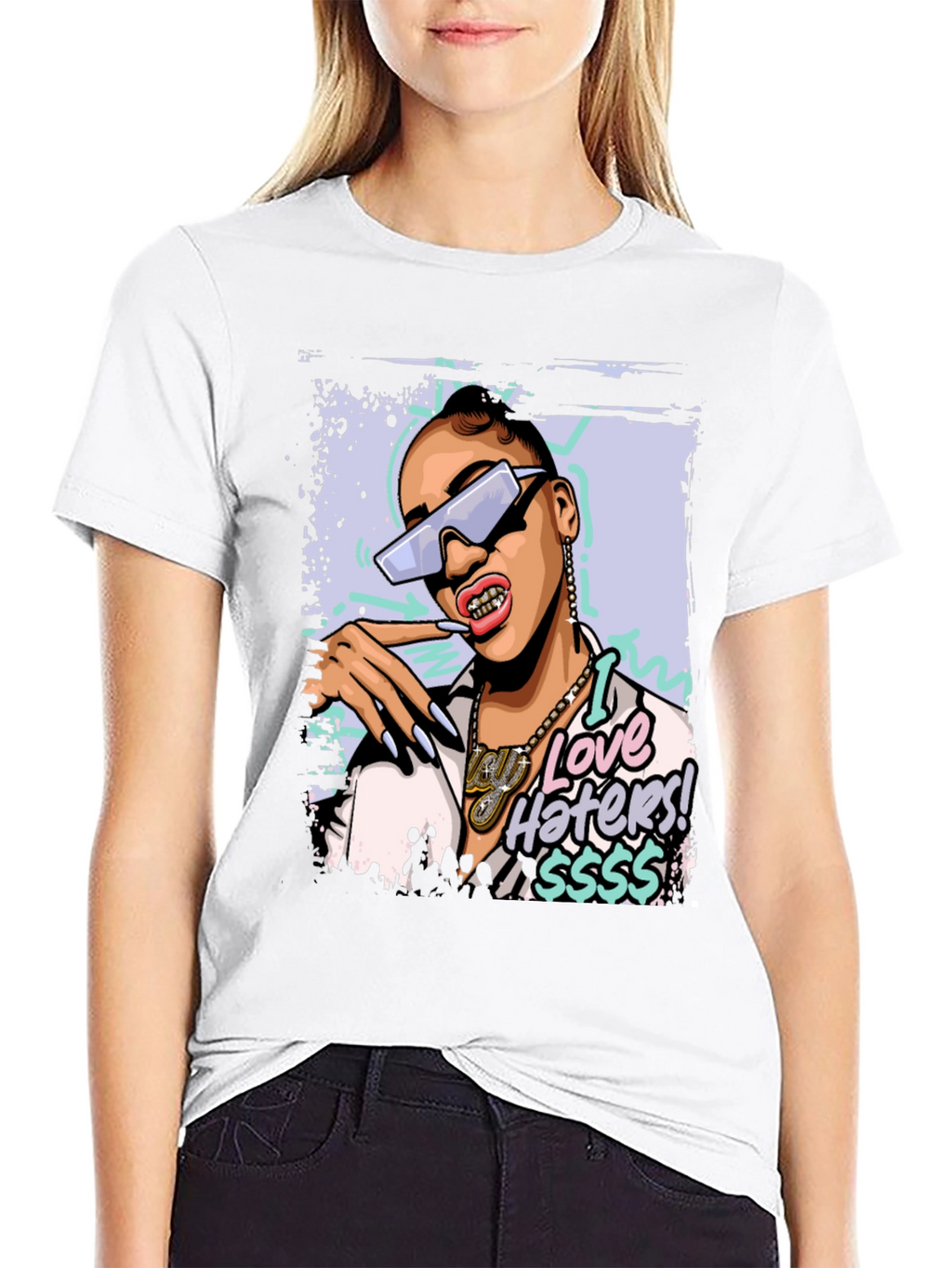 I Love Haters Graphic Tee - Black T-Shirt