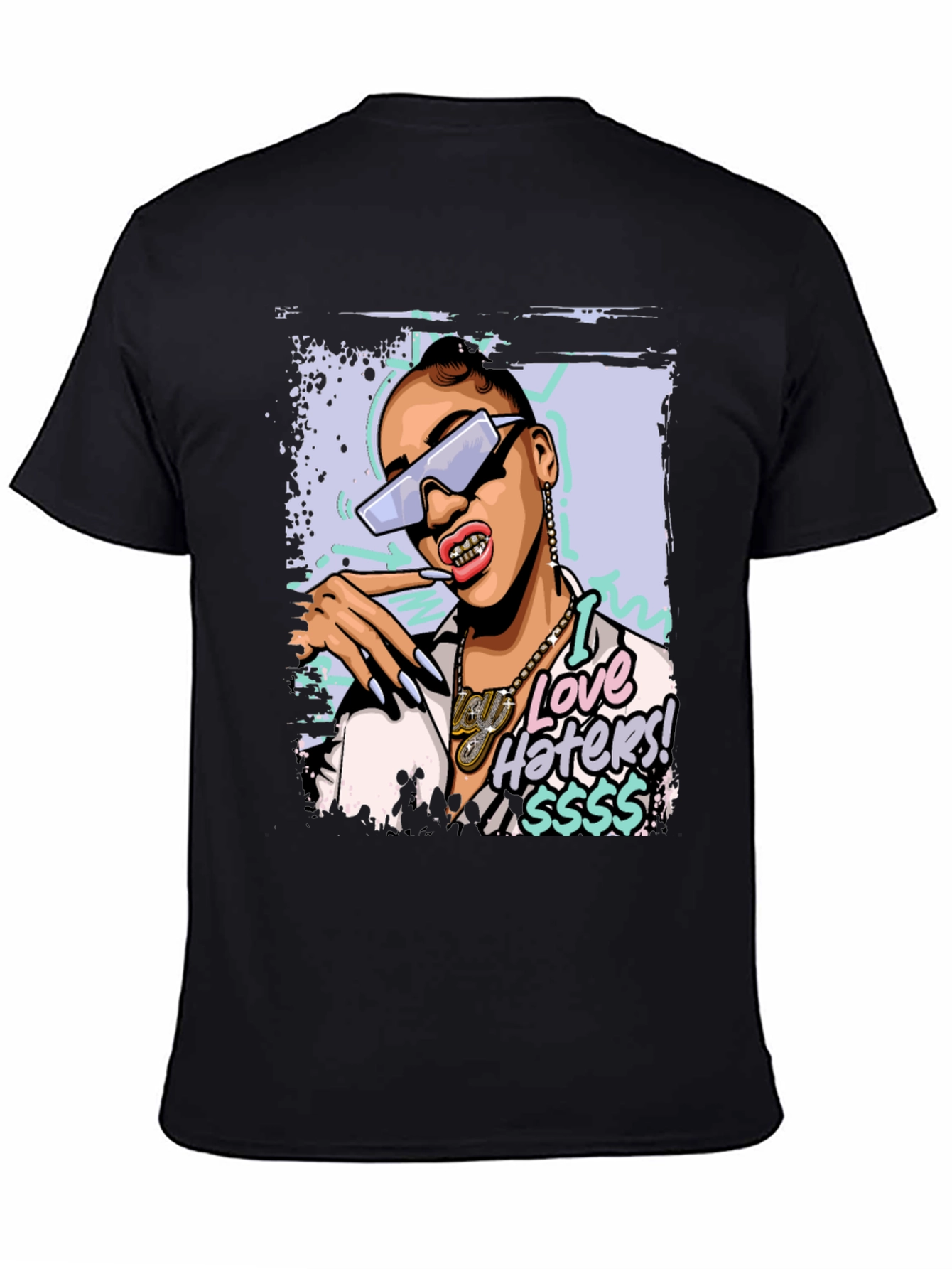 I Love Haters Graphic Tee - Black T-Shirt