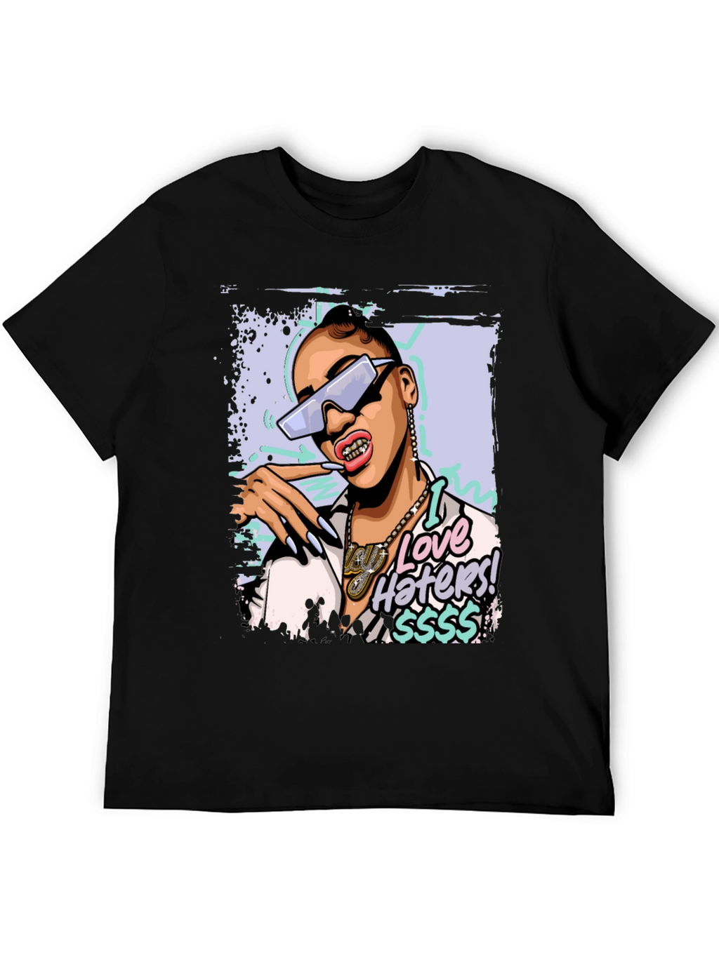 I Love Haters Graphic Tee - Black T-Shirt