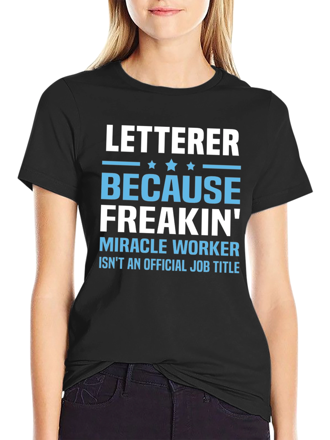 Letterer Miracle Worker Funny T-Shirt